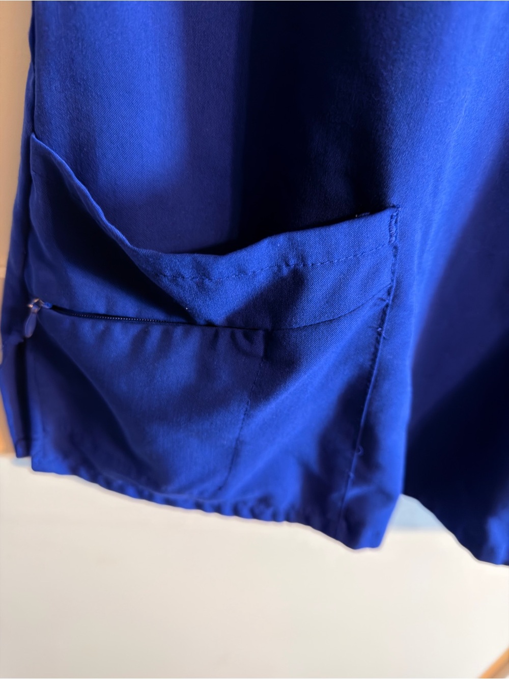 Jockey Navy Blue Women's Scrub-Style Pajama Top and Pants - Picture 3 of 11